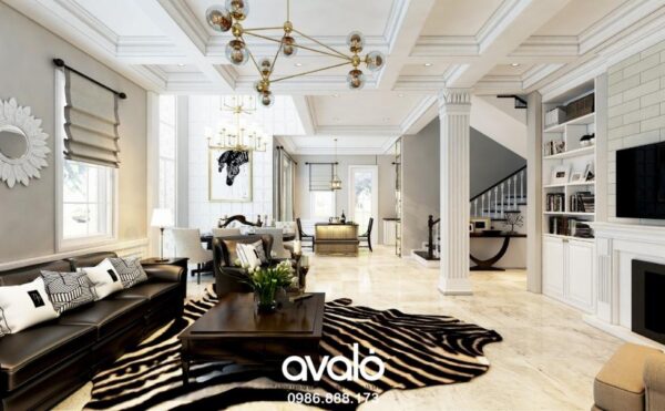 Thiết kế nội thất biệt thự đơn lập An Hưng