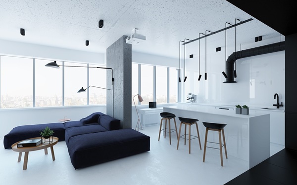Thiết kế nội thất chung cư tối giản của chàng trai 26 tuổi