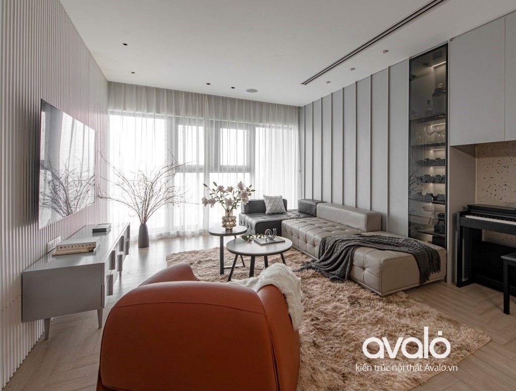 Thiết kế nội thất phòng khách sang trọng, hiện đại bởi Avalo