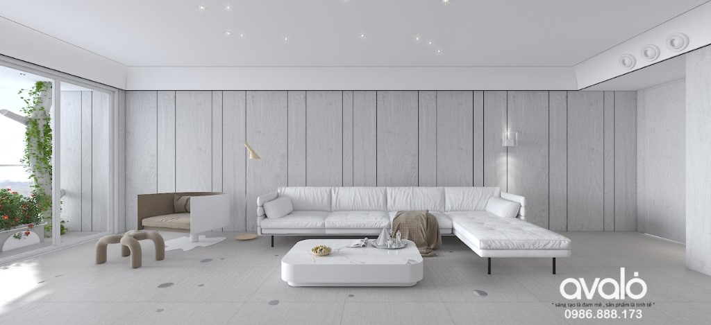 Tổng thể không gian trong phong cách thiết kế nội thất tối giản