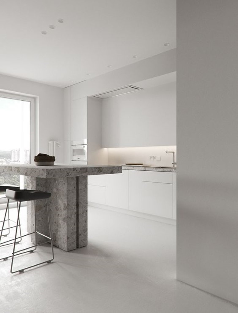 Thiết kế nội thất chung cư thông minh cho phòng bếp