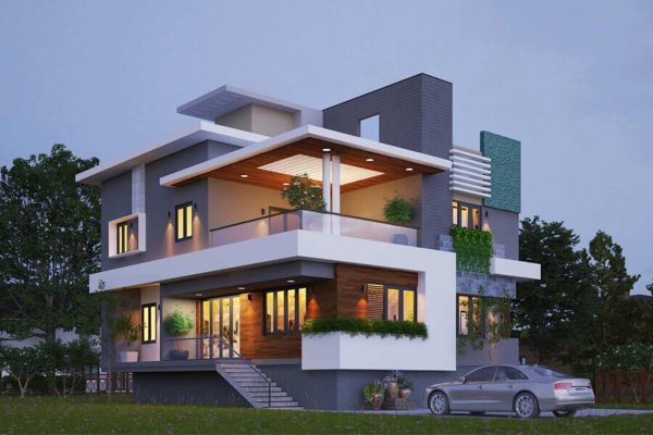 Top 30+ Mẫu nhà 2 mặt tiền 2 tầng đẹp say mê 2024