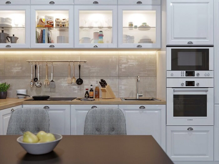 Bí quyết thiết kế nội thất chung cư 55m2 cho phòng bếp