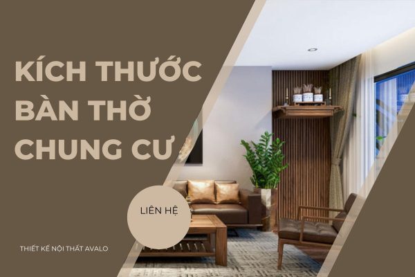 Các loại kích thước bàn thờ chung cư giúp tối ưu không gian sống