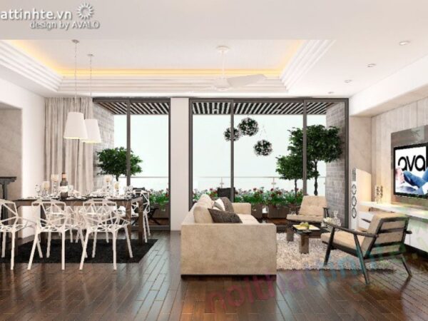 Thiết Kế Nội Thất Phòng Khách Chung Cư – Bí Quyết “Đánh Bay” Nỗi Lo Thiếu Sáng