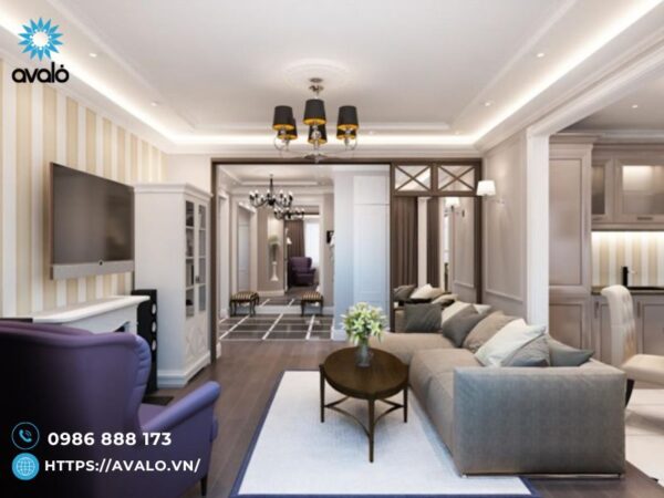 Thiết kế nội thất chung cư tân cổ điển là gì? Đặc trưng thiết kế nhất định phải biết