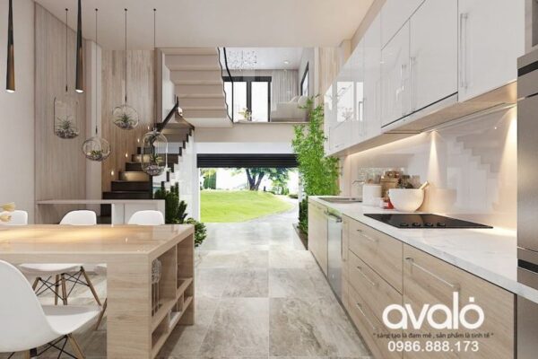 [BST] 30+ Mẫu Phòng Bếp Đẹp Nhà Ống Tiện Nghi Nhất Hiện Nay