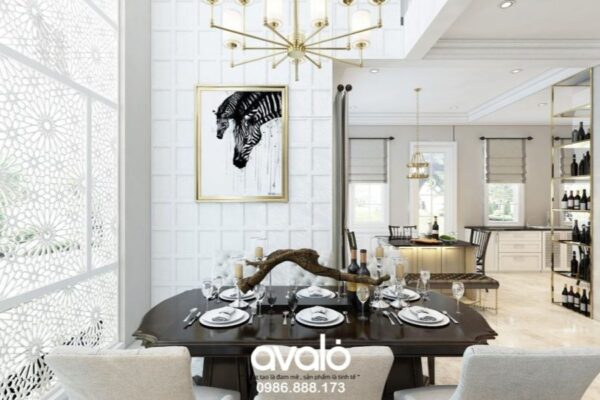 [HOT] 22+ Mẫu Thiết Kế Phòng Ăn Biệt Thư Tiện Nghi Thoải Mái Nấu Ăn