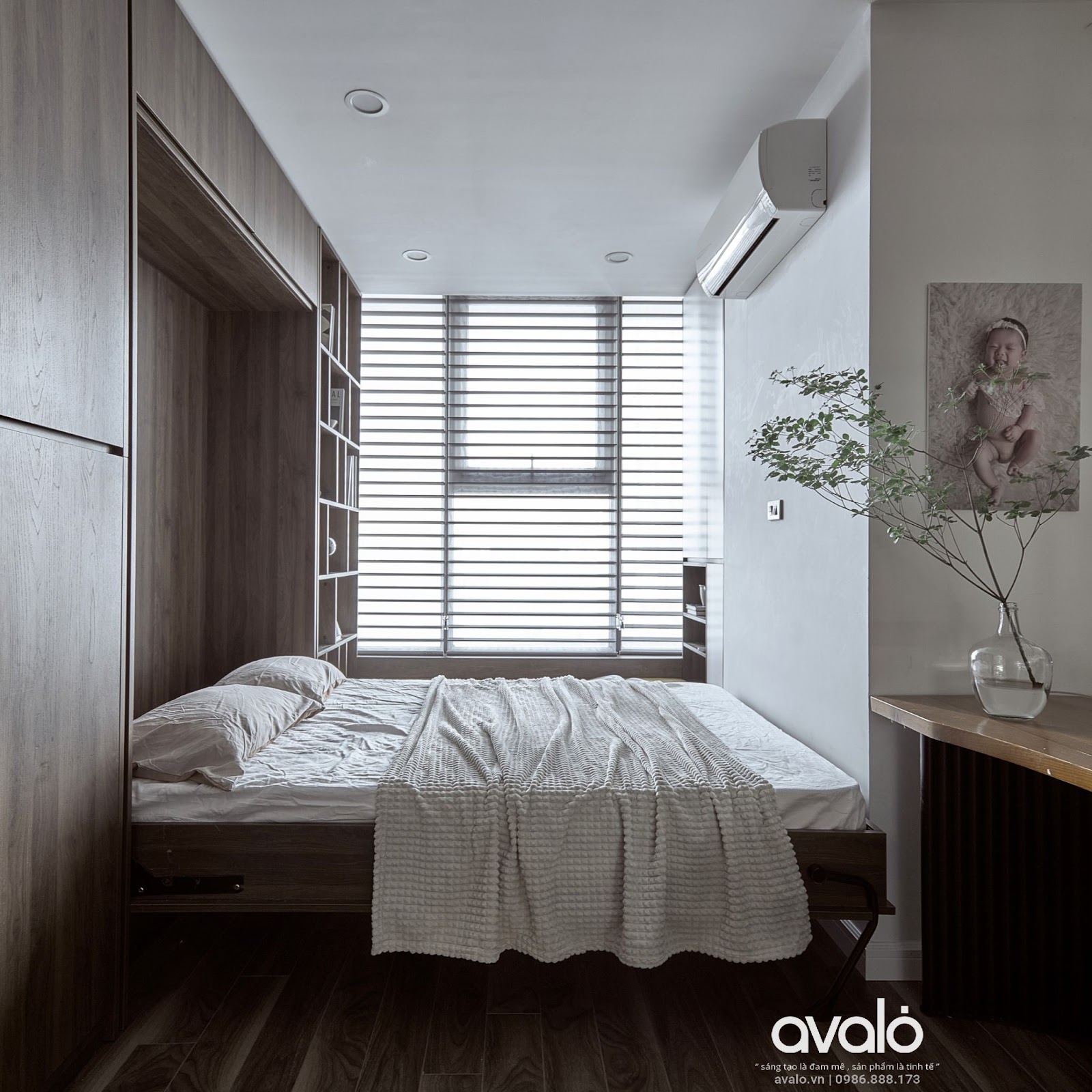 chung cu phong cach indochine 3 70566 Nội thất sử dụng ưu tiên chất liệu gỗ