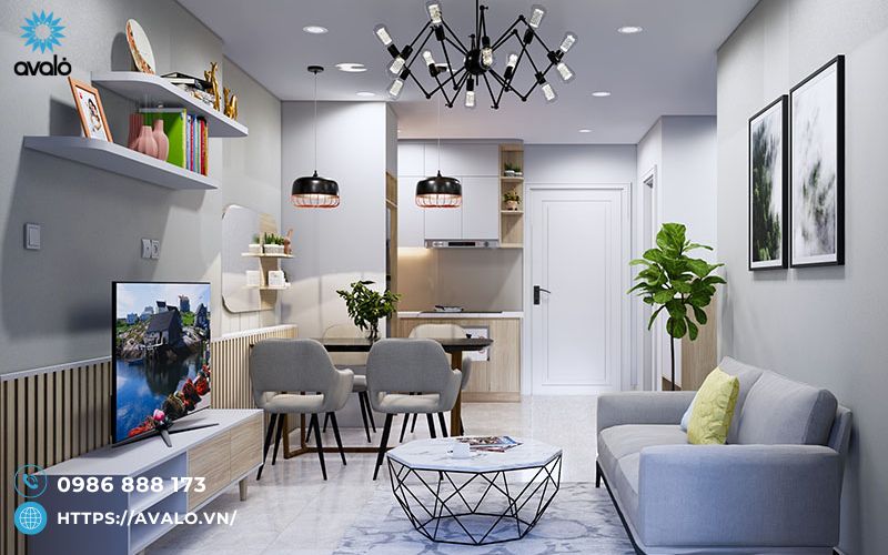 avalo 2 62558 AVALO – Đơn vị thiết kế nội thất chung cư 65m2 chuyên nghiệp