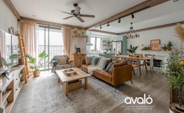 Thiết kế nội thất chung cư phong cách Vintage với nét đẹp hoài cổ