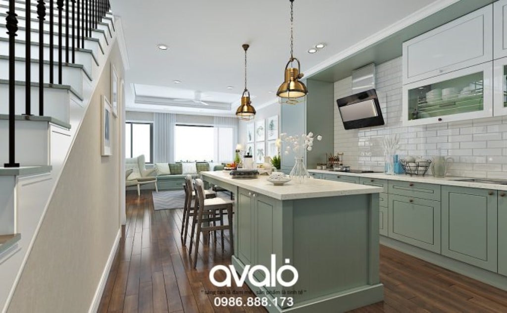 Lựa chọn vật liệu phù hợp trong thiết kế nhà bếp chung cư