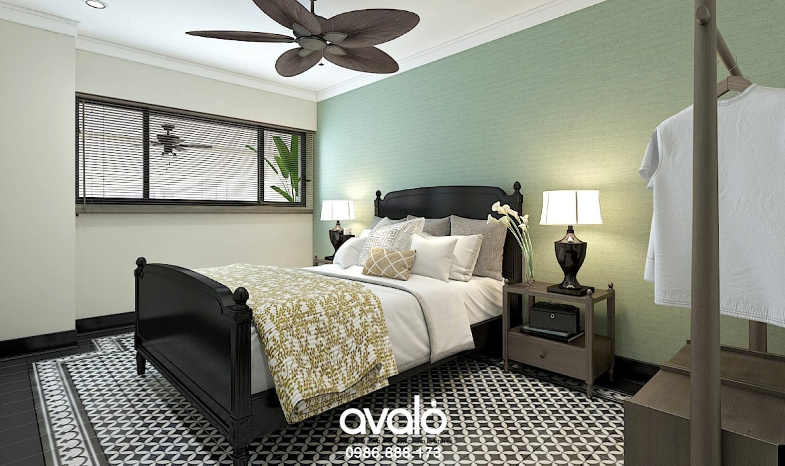 Thiết kế nội thất chung cư 10m2 theo phong cách đồng quê siêu đẹp