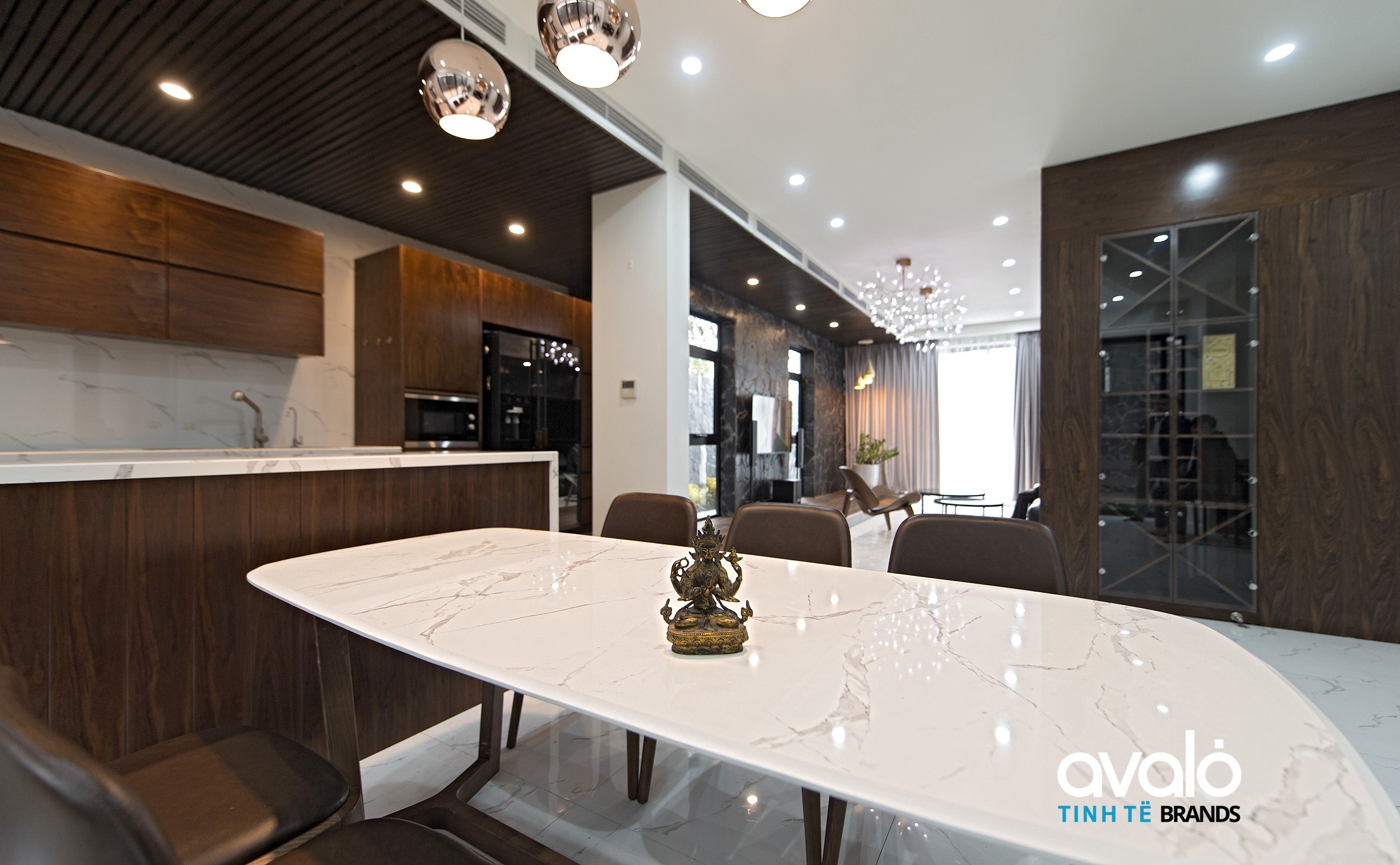 Thiết kế không gian mở giúp tạo sự liên kết giữa các phòng