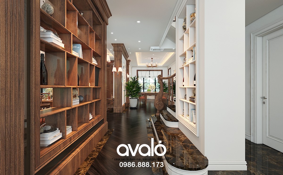 thiet ke noi that biet thu phu luong a dong 1 58683 Mẫu nội thất chung cư đẹp theo phong cách Á Đông