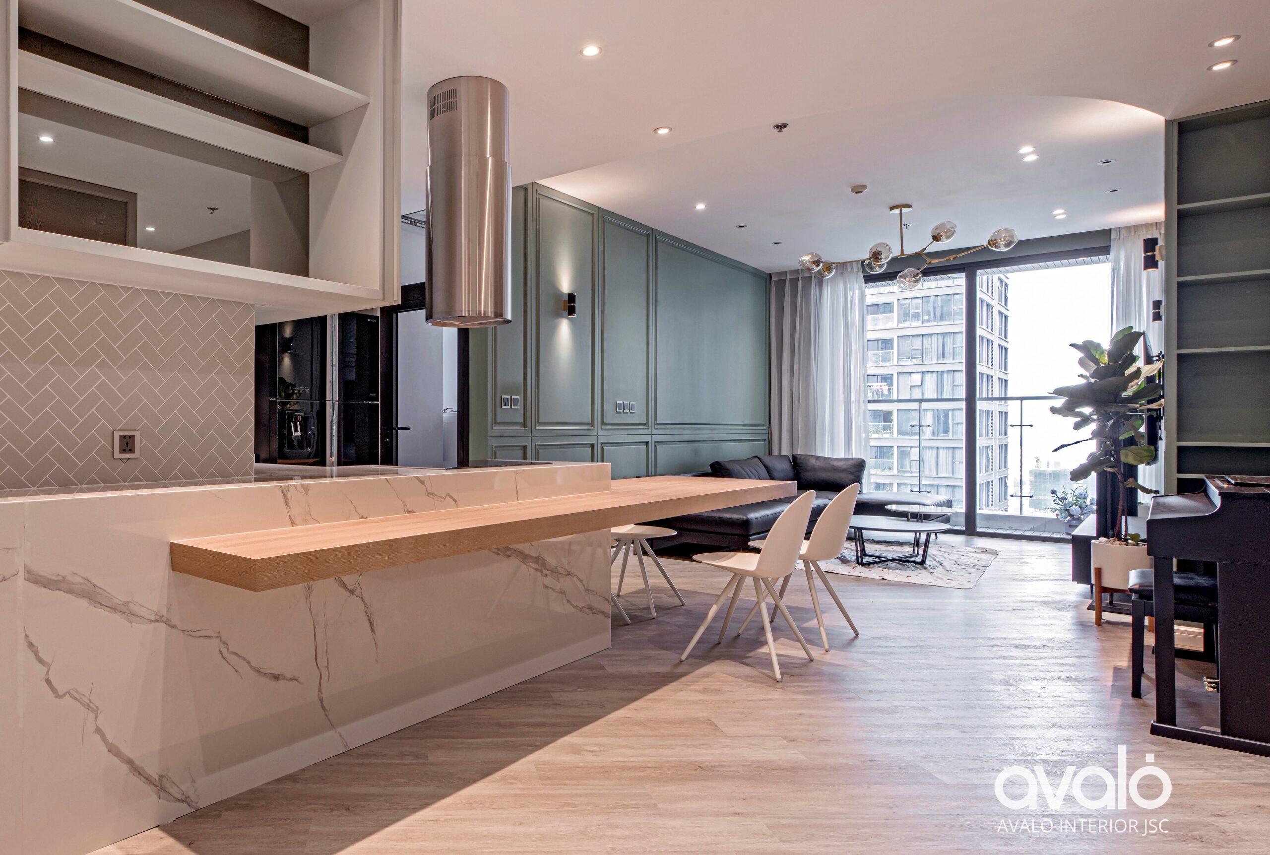 thiet ke noi that chung cu 80m2 1 47566 scaled Thiết kế nội thất chung cư 80m2 nên chọn phong cách tối giản