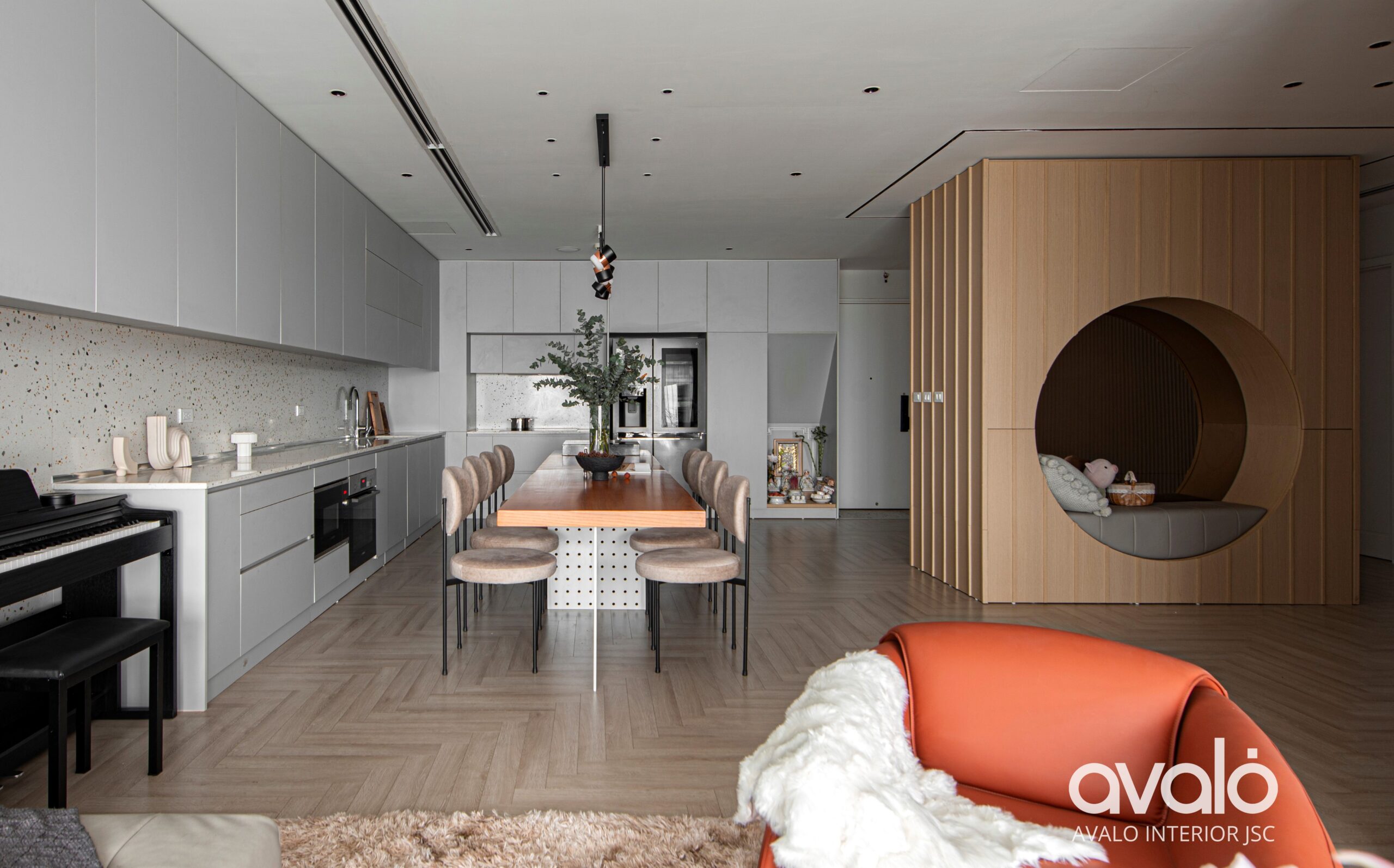 thiet ke noi that chung cu 80m2 3 18854 scaled Sử dụng tông màu trung tính hay sáng để làm không gian thoáng đãng