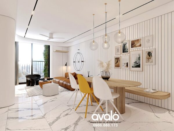 Tư vấn thiết kế nội thất chung cư 95m2 chuẩn phong thủy