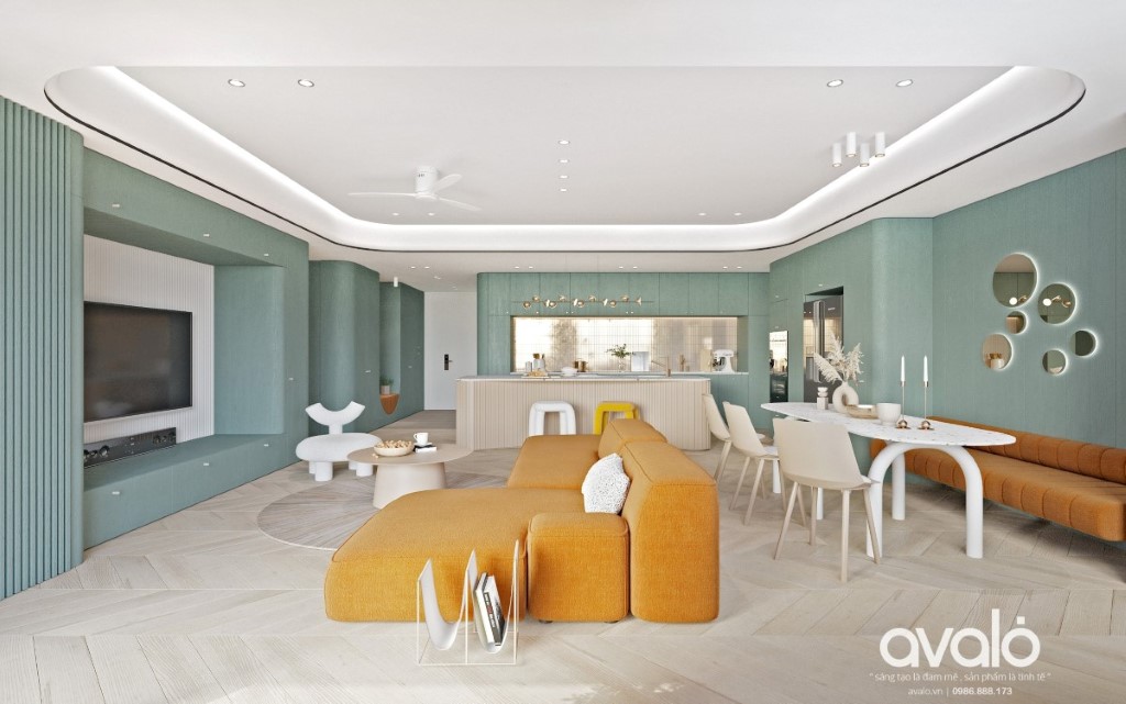 thiet ke noi that chung cu hien dai 4 71760 Phong cách Scandinavian tạo cảm giác ấm áp, gần gũi