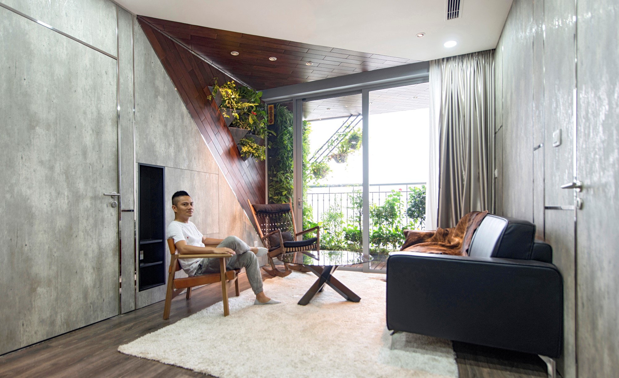 trang tri nha chung cu 70m2 3 68972 Phòng khách chung cư 70m2 với cách bố trí thông minh