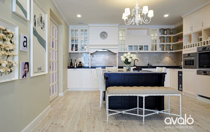 voi dien tich 105m2 ban nen mo khong gian lien phong khach va bep 1 81607 Với diện tích 105m2,